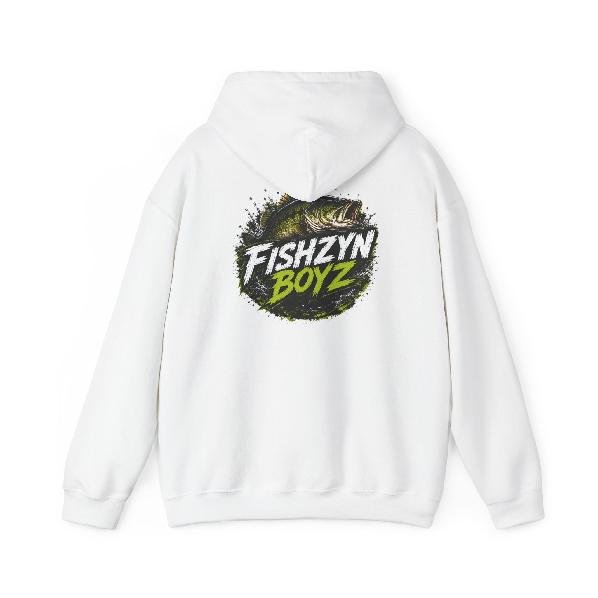 FishZyn Boyz front back logo Unisex Heavy Blend™ Hooded Sweatshirt