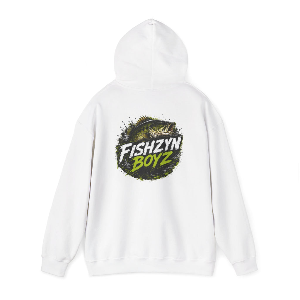 FishZyn Boyz front back logo Unisex Heavy Blend™ Hooded Sweatshirt