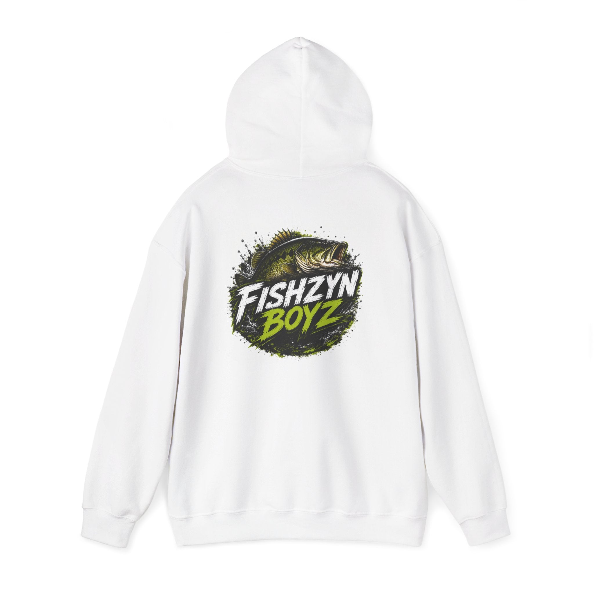 FishZyn Boyz front back logo Unisex Heavy Blend™ Hooded Sweatshirt