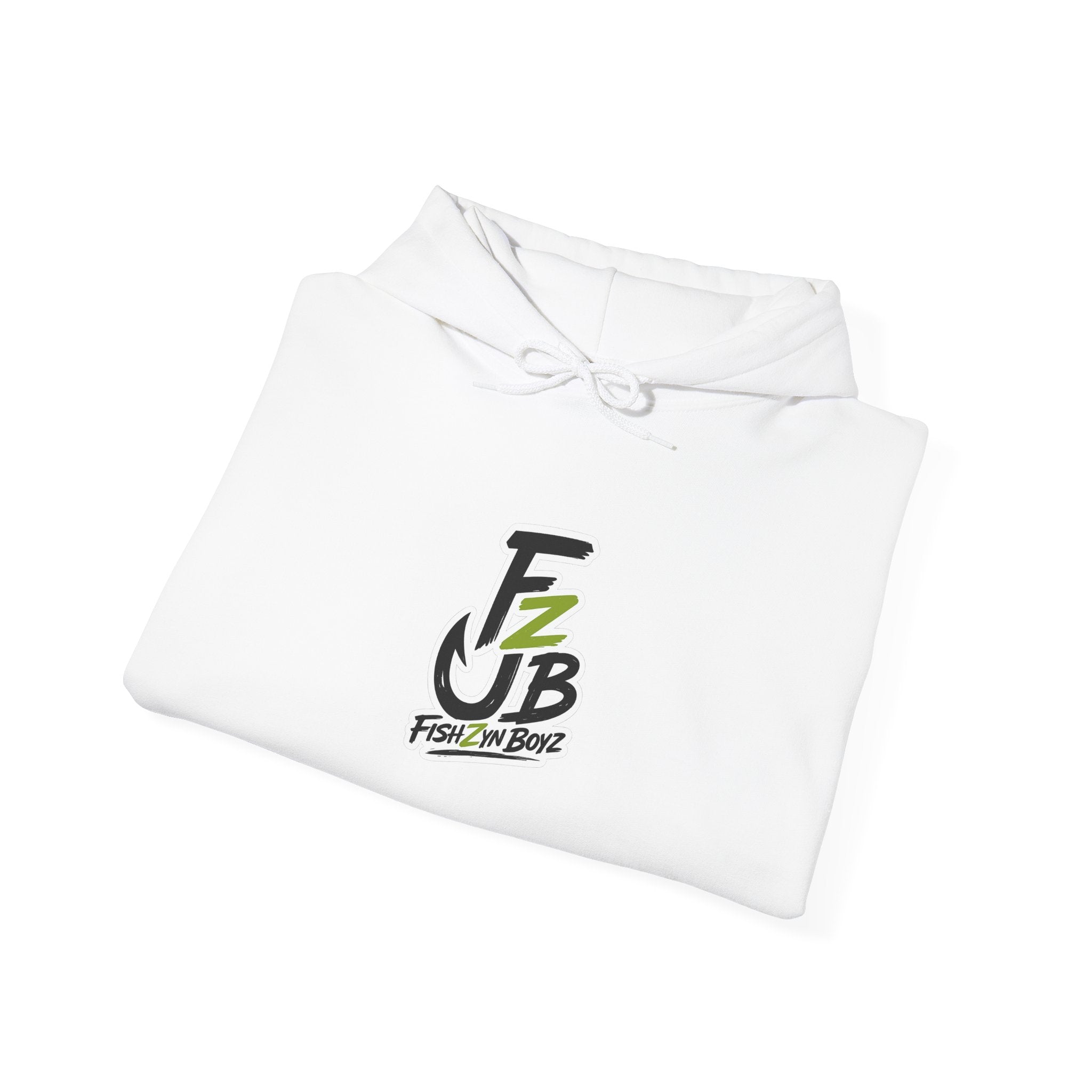 FishZyn Boyz front back logo Unisex Heavy Blend™ Hooded Sweatshirt