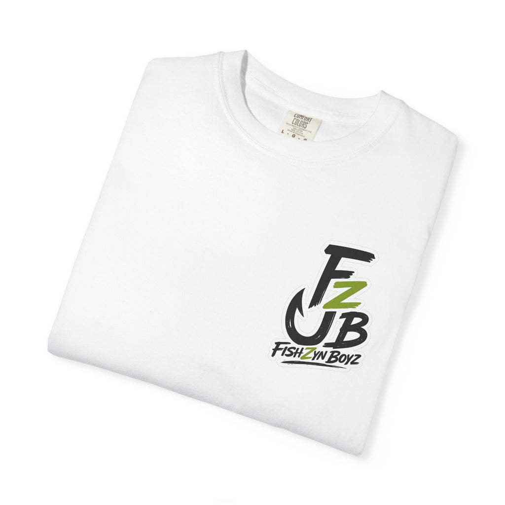 Fishzyn Boyz Front back logo Unisex Garment-Dyed T-shirt