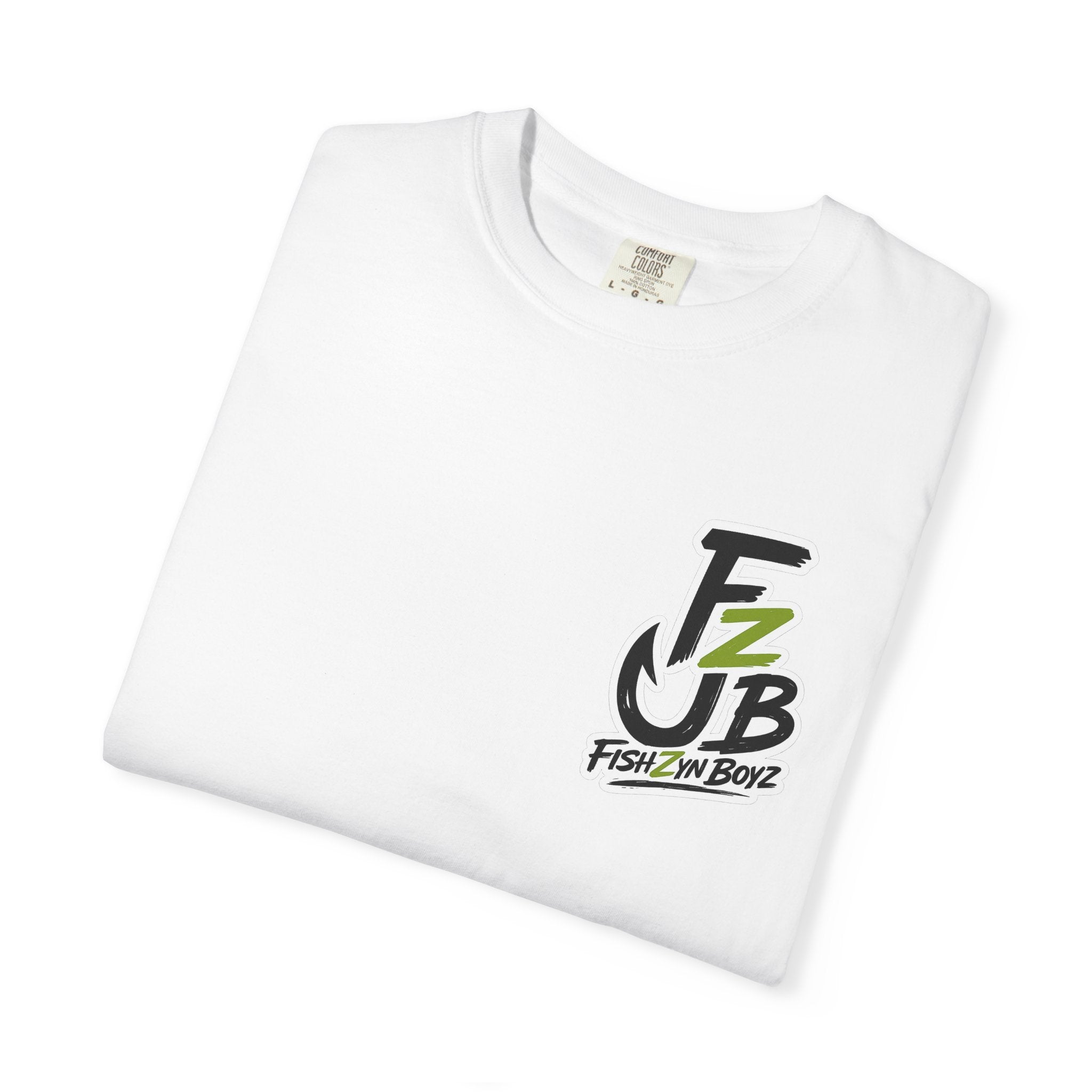 Fishzyn Boyz Front back logo Unisex Garment-Dyed T-shirt
