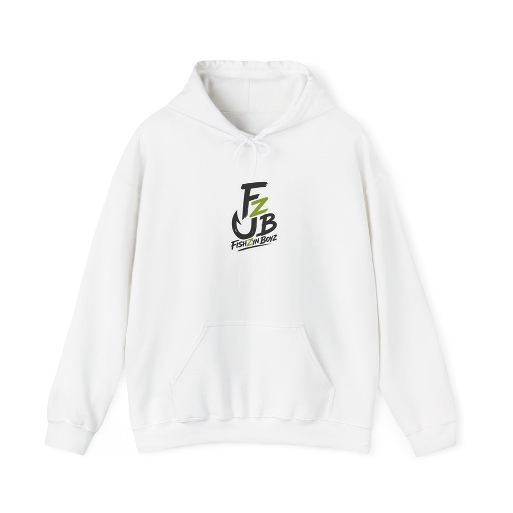 FishZyn Boyz front back logo Unisex Heavy Blend™ Hooded Sweatshirt